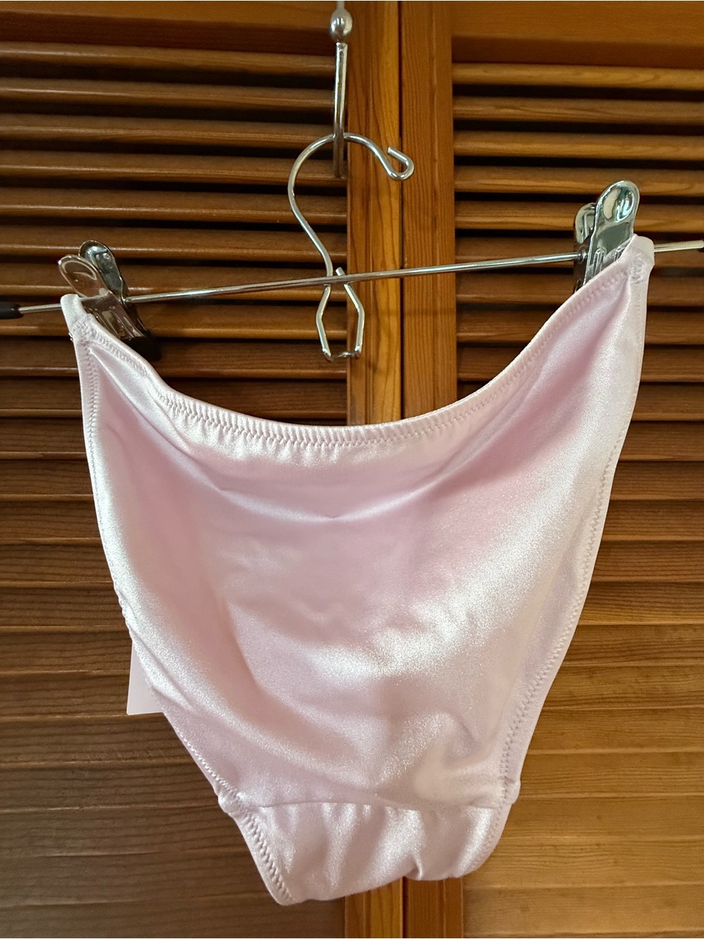 Victoria's Secret Pale Pink Satin Bikini Bottoms with Tag - Picture 2 of 3